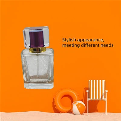 50 मिलीलीटर फ्लैट स्क्वायर परफ्यूम बोतल